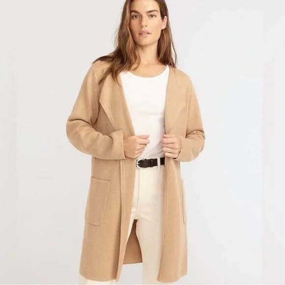 J. Crew Juliette Collarless Open Front Cardigan Sweater Blazer Small - Picture 12 of 13